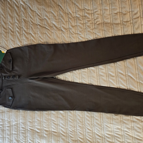 HALARA Skinny Straight Leg Pocketed Button Work Jeggings ***NEW*** - Picture 1 of 4